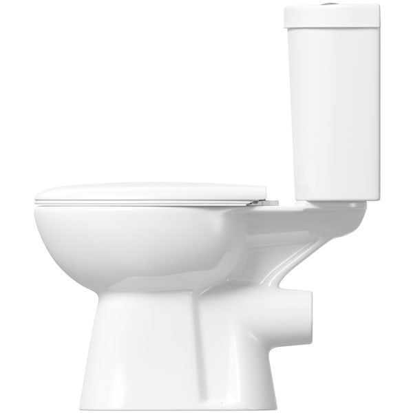 Orchard modern close coupled toilet and seat