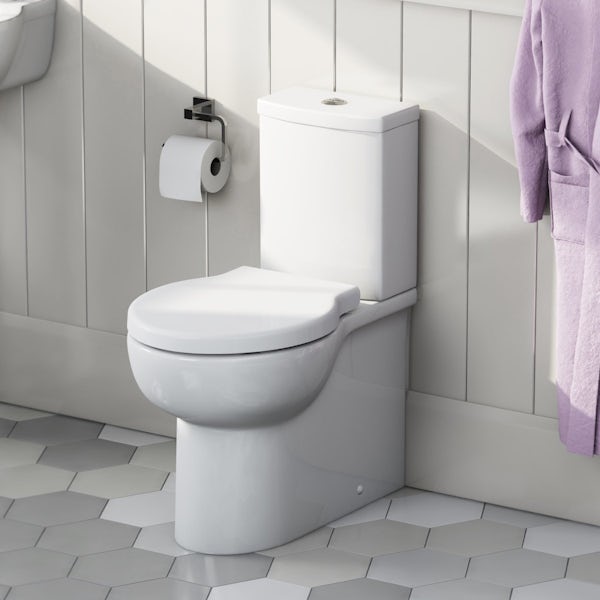 Madison Close Coupled Toilet With Soft Close Seat | VictoriaPlum.com