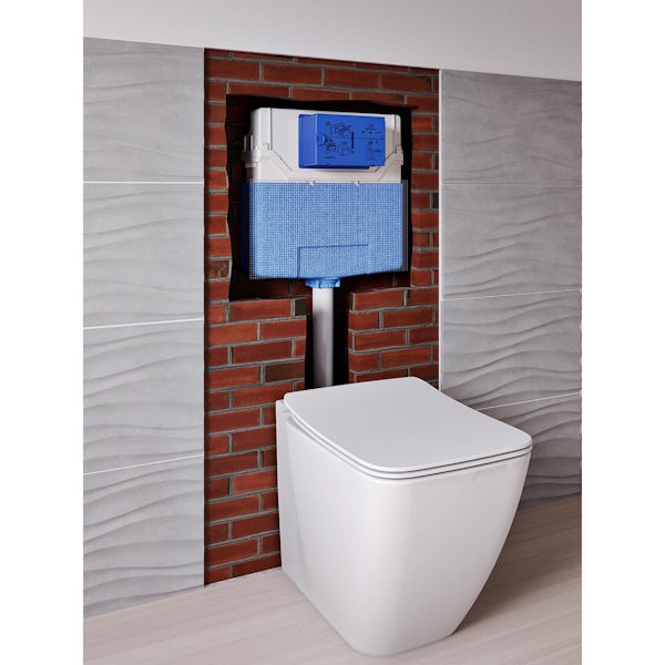 Ideal Standard Prosys pneumatic cistern with chrome dual flush plate