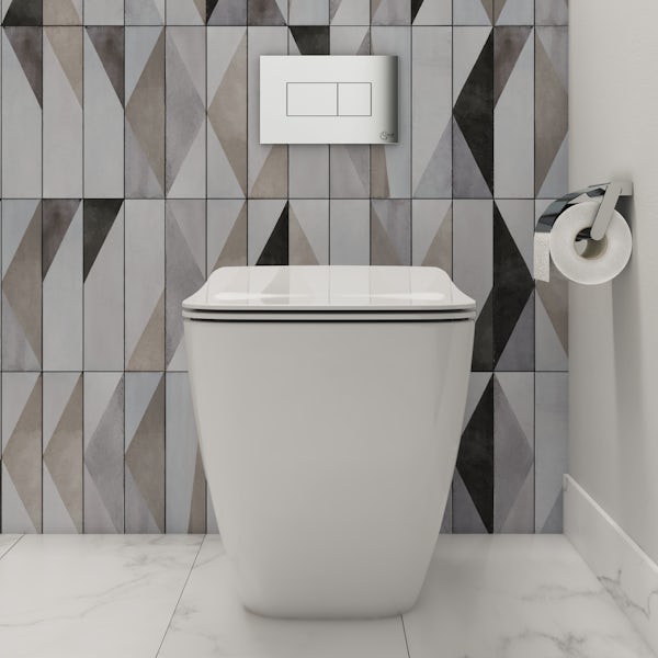 Ideal Standard Strada II back to wall toilet with soft close seat and concealed cistern