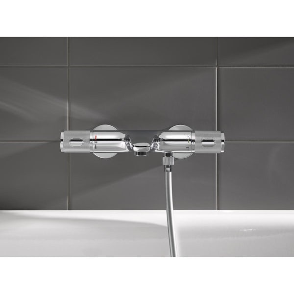 Grohe Precision Feel thermstatic round bath mixer tap