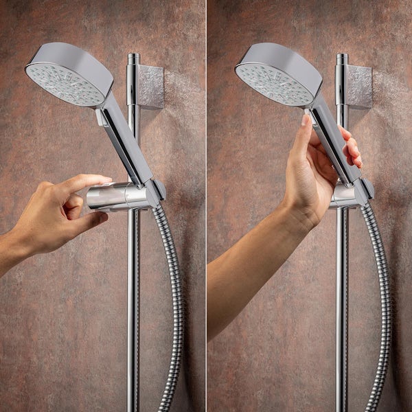 Mira Evoco triple thermostatic concealed mixer shower set with bathfill