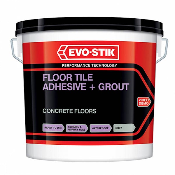 Concrete Floor Adhesive & Grout Large Grey 5L