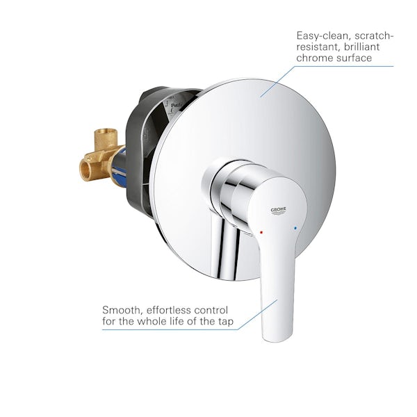 Grohe Start single lever round concealed shower valve