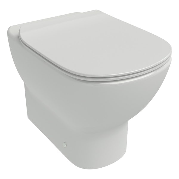 Ideal Standard Tesi back to wall toilet with Aquablade rimless technology and soft close toilet seat