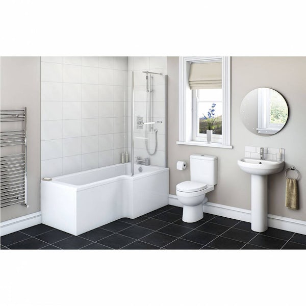 Energy Bathroom Set with Boston 1500 x 850 Shower Bath Suite RH