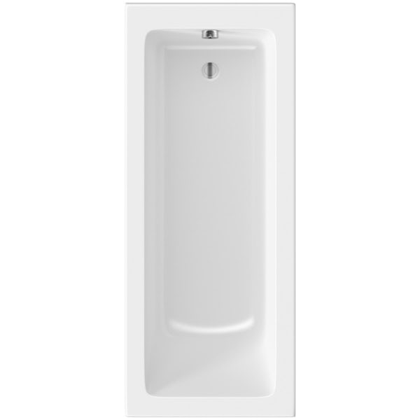 Kirke square edge single ended reinforced bath 1700 x 700 with reinforced front panel