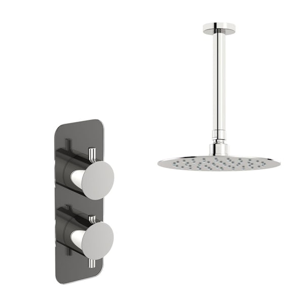 Mode Heath thermostatic shower valve with ceiling shower set