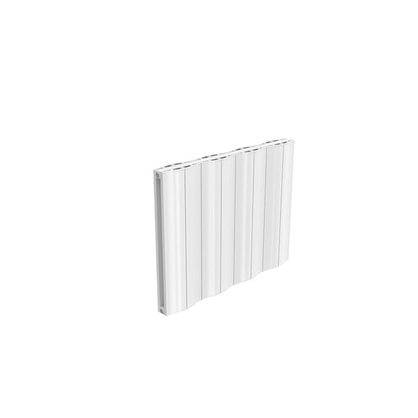Reina Wave white double horizontal aluminium designer radiator