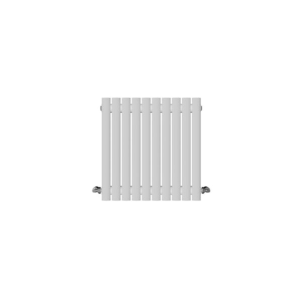 The Heating Co. Athena white single horizontal oval radiator