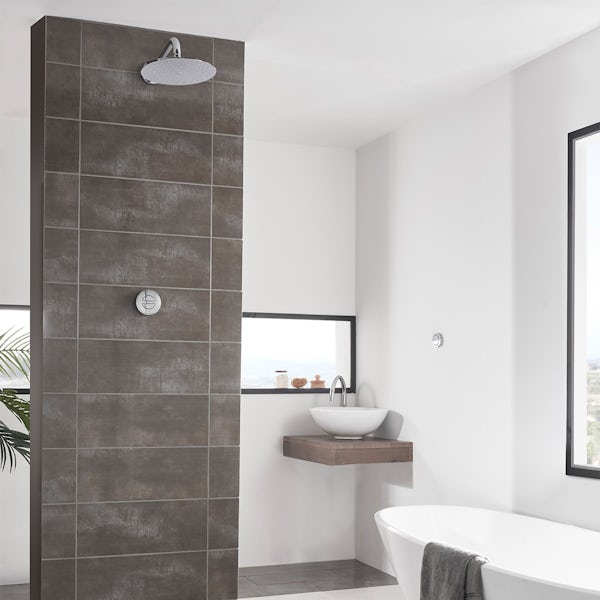 Aqualisa Unity Q Smart concealed shower set standard wall head