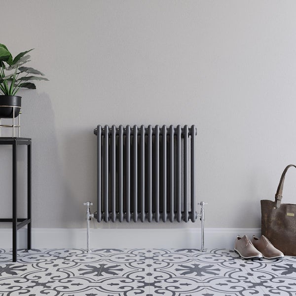 The Heating Co. Corso anthracite grey 2 column radiator