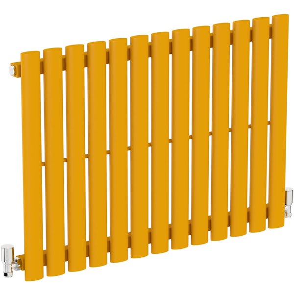 The Tap Factory Vibrance english mustard vertical panel radiator