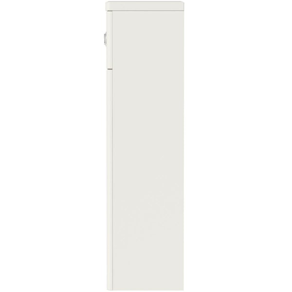The Bath Co. Aylesford linen white back to wall unit 570mm