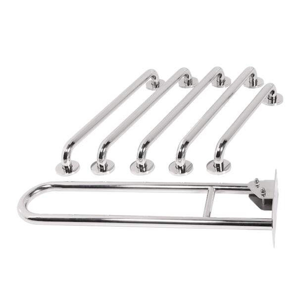 Nymas NymaPRO Doc M rail only toilet pack in polished chrome