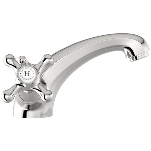 The Bath Co. Camberley basin mixer tap with slotted waste
