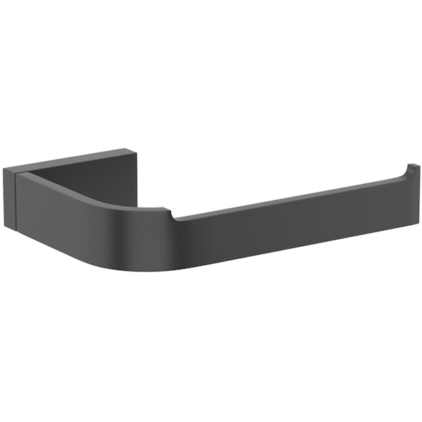 Mode Spencer black 2 piece toilet accessory pack