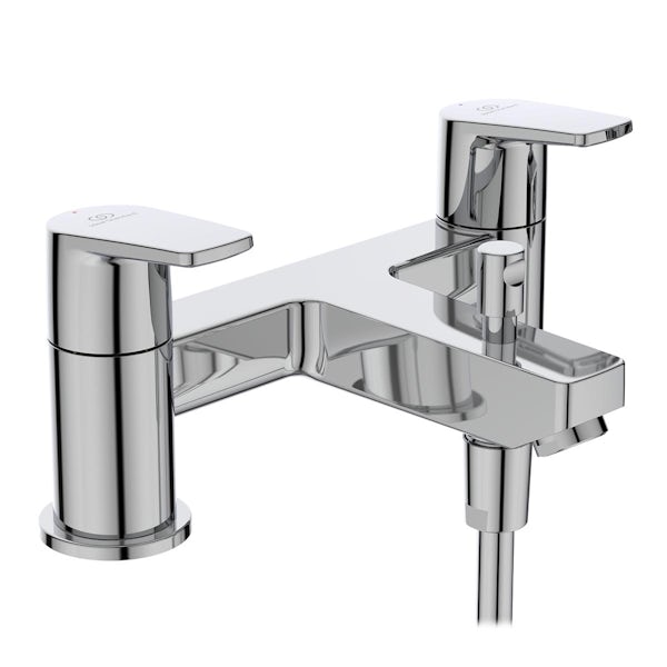 Ideal Standard Cerafine D dual control bath shower mixer tap with shower set