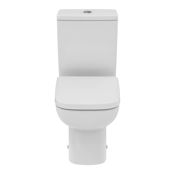Ideal Standard i.life A rimless close coupled toilet with 4/6 dual flush and slow close seat