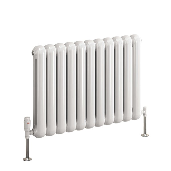 Reina Coneva white horizontal steel designer radiator