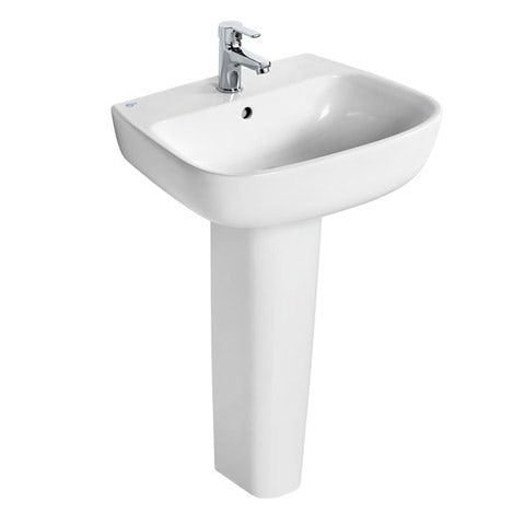 Ideal Standard Studio Echo 1 tap hole full pedestal basin 550mm