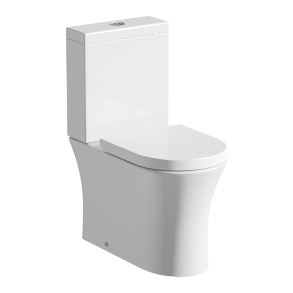 Mode Hardy close coupled toilet and white vanity unit suite 600mm