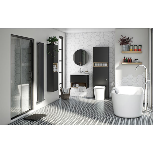 Mode Tate complete freestanding bath suite taps and wastes 1500 x 700