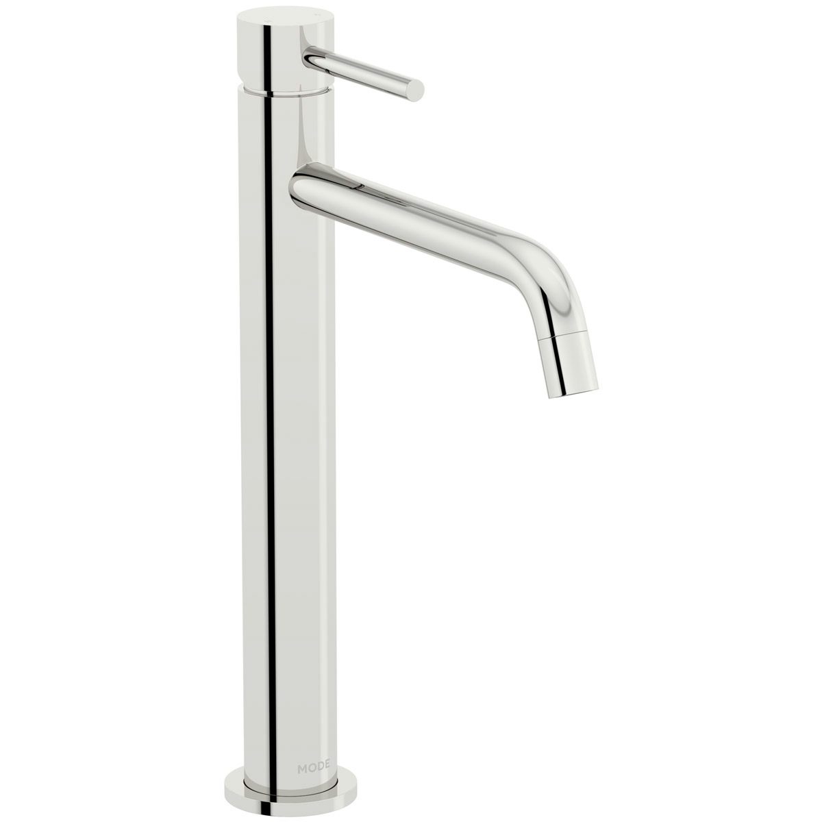 Mode Spencer round chrome high rise basin mixer tap with slotted waste