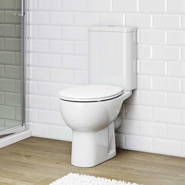 Orchard Elena close coupled toilet inc soft close seat and pan connector