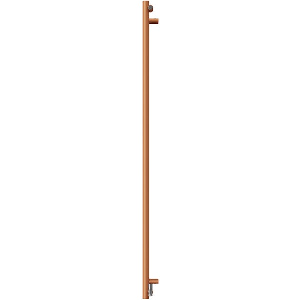 Terma Rolo Room E true copper electric radiator with MOA Blue (bluetooth) element