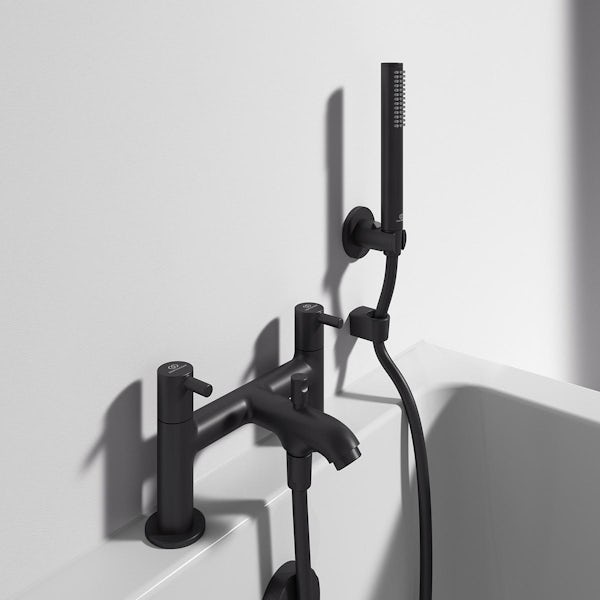 Ideal Standard Ceraline silk black bath shower mixer tap