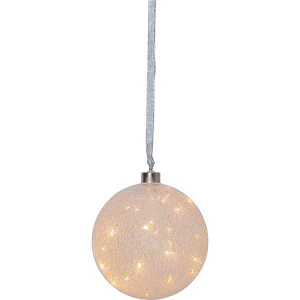 Eglo Christmas snowball bauble light in white