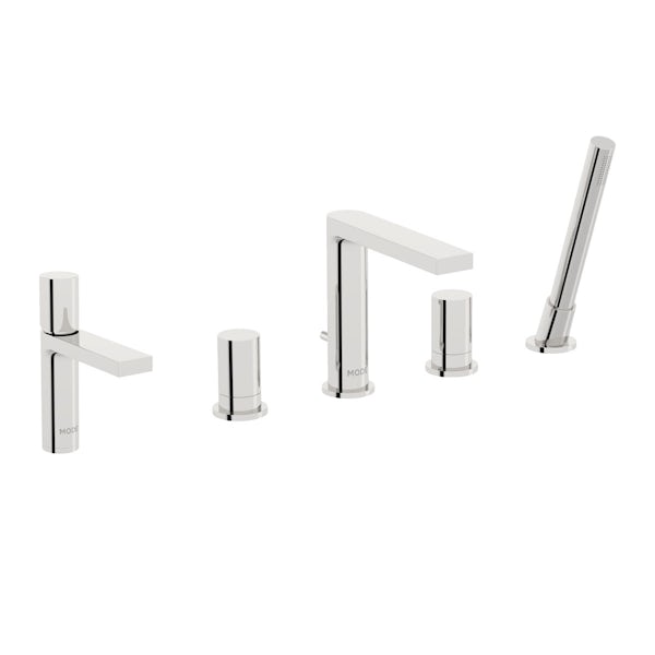 Mode Heath basin and 4 hole bath shower mixer tap pack