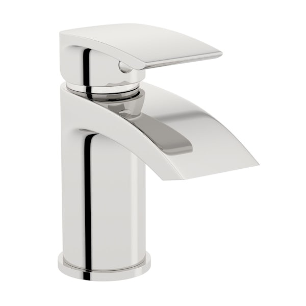 Orchard Wye round cloakroom basin mixer tap with slotted waste
