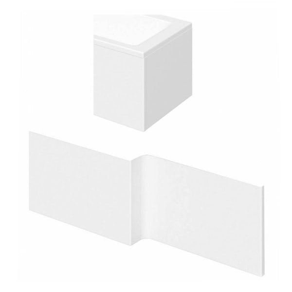 Orchard L shaped shower bath acrylic panel pack 1700mm