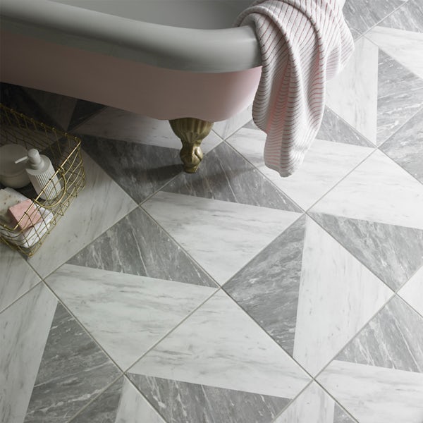British Ceramic Tile Harmony Marble Feature matt floor tile 331mm x 331mm