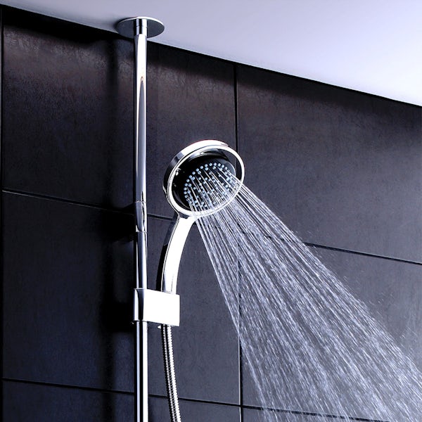 Mira Platinum ceiling fed digital shower standard