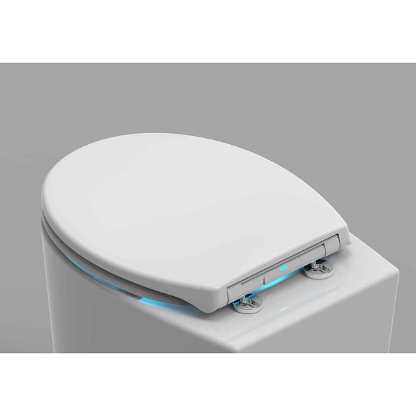 Accents thermoplastic battery operated LED toilet seat