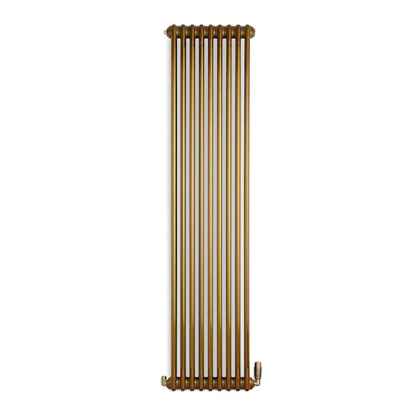 Terma Colorado 3 column vertical radiator brass lacquer