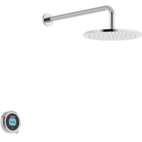 Aqualisa Optic Q Smart concealed shower with wall head gravity pumped