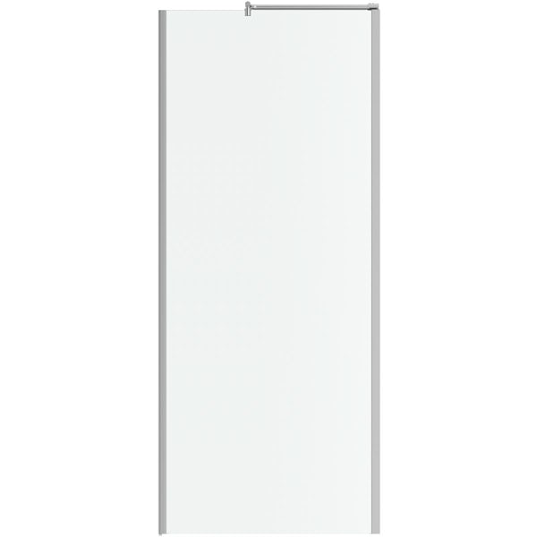 Orchard 6mm wet room glass panel and fixed return panel