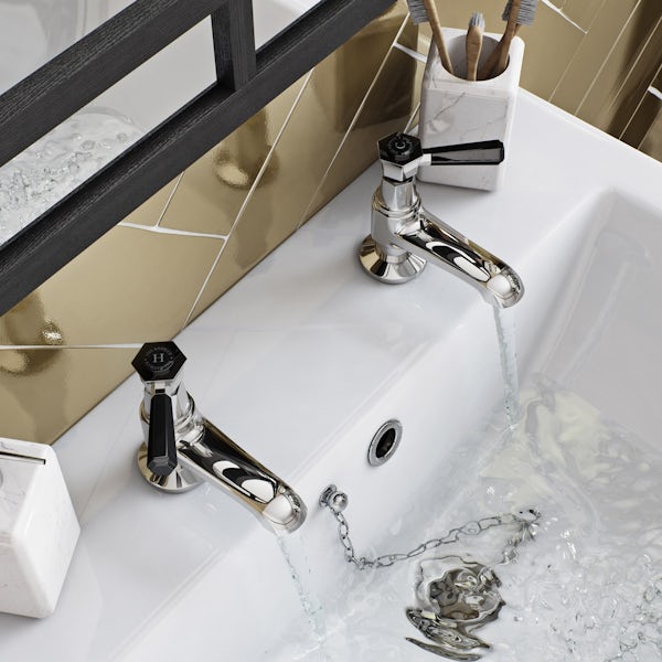 The Bath Co. Beaumont lever basin pillar taps offer pack