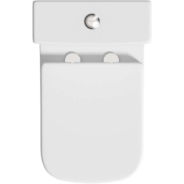 Orchard Derwent square compact close coupled toilet with wrapover soft close seat