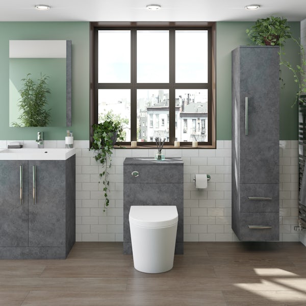 Orchard Kemp back to wall unit and Contemporary toilet with soft close seat