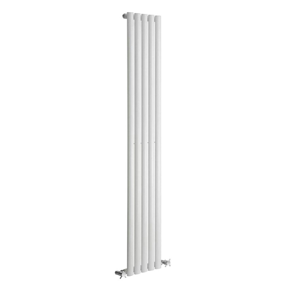 Reina Neva white single vertical steel designer radiator 1500 x 295