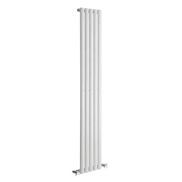 Reina Neva white single vertical steel designer radiator