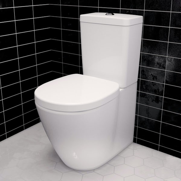 Ideal Standard Concept Space cloakroom suite with full pedestal bathroom basin 550mm