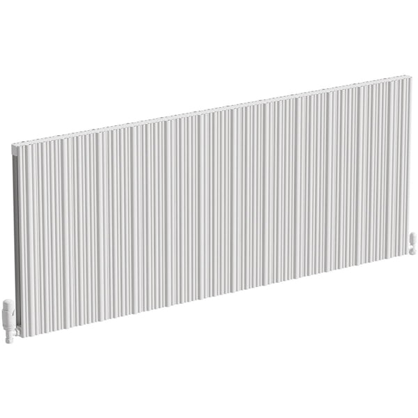 The Heating Co. Quebec matt white aluminium radiator