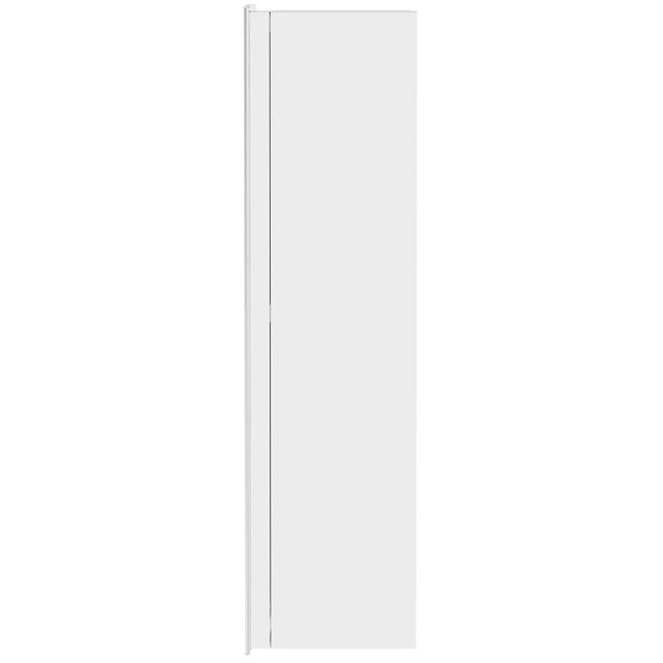 Accents white aluminium mirror cabinet 500 x 340mm