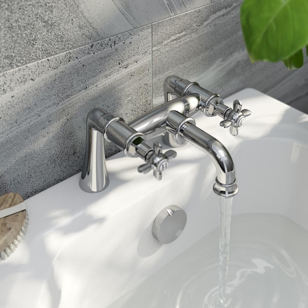The Bath Co. Windsor chrome bath mixer tap